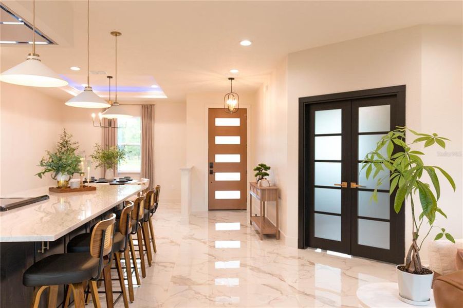 Furnished interior view inside a new home in , Dunnellon (Image 43).