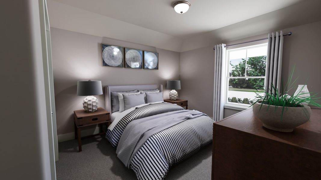 Representative furnished interior of a home built from the Dylan by Tri Pointe Homes in Somerset Park, Rockwall (Image 16).