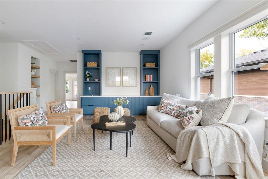 Furnished interior view inside a new home in , Dallas (Image 5).