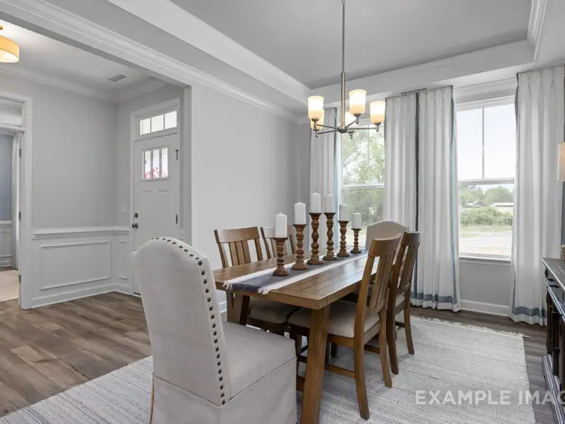 Furnished interior view inside a new home in Addison West, Holly Springs (Image 9).