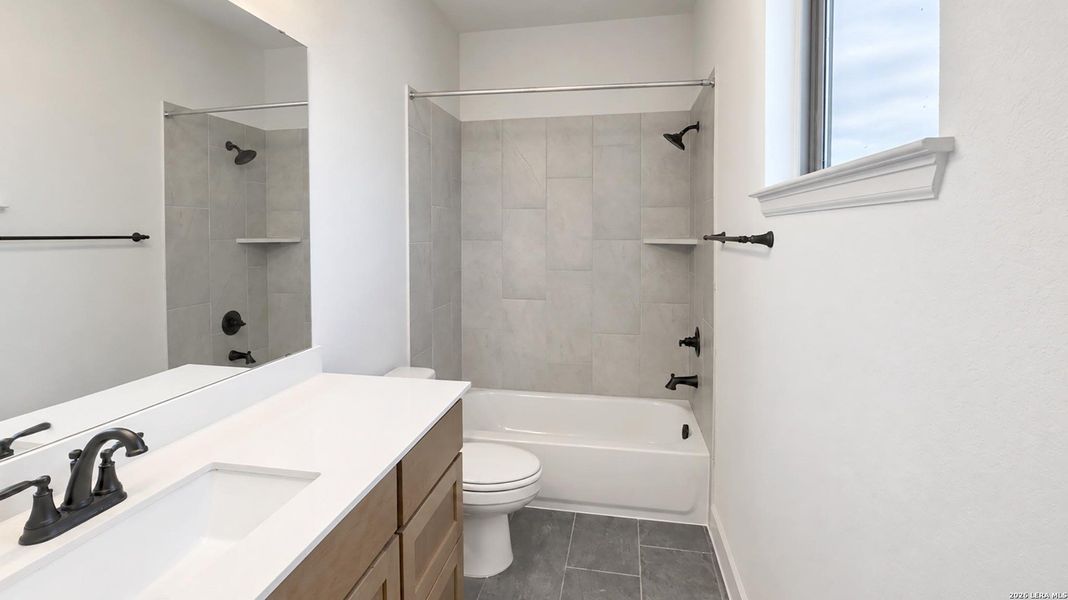 Furnished interior view inside a new home in Solms Landing, New Braunfels (Image 11).