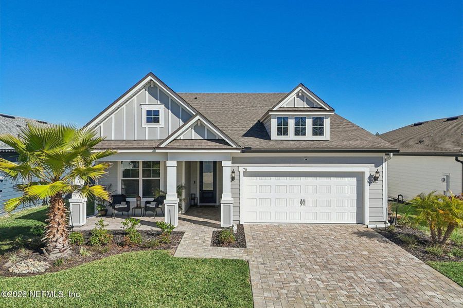 Front exterior of a new home in , St. Augustine, FL, highlighting curb appeal (Image 25).