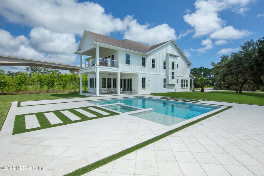 Front exterior of a new home in , Ponte Vedra Beach, FL, highlighting curb appeal (Image 24). Front exterior of a new home in , Ponte Vedra Beach, FL, highlighting curb appeal (Image 24).