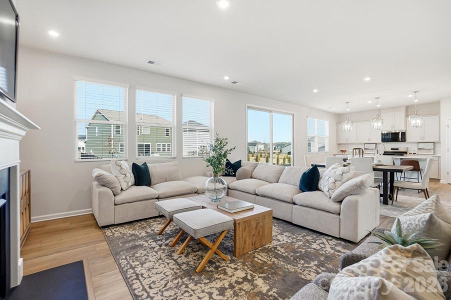 Furnished interior view inside a new home in Waxhaw Landing, Monroe (Image 26).