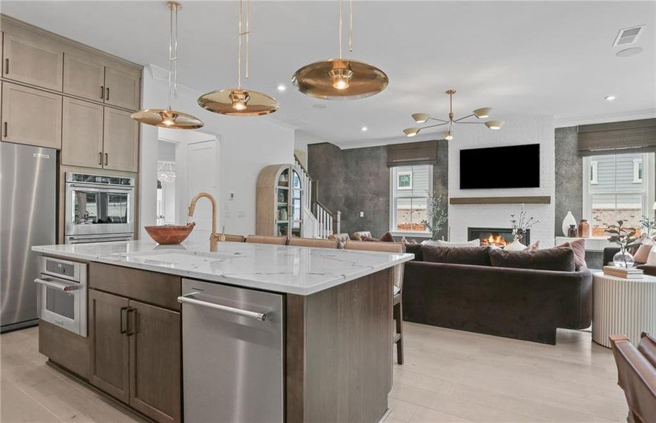 Furnished interior view inside a new home in Sterling Pointe, Cumming (Image 28).