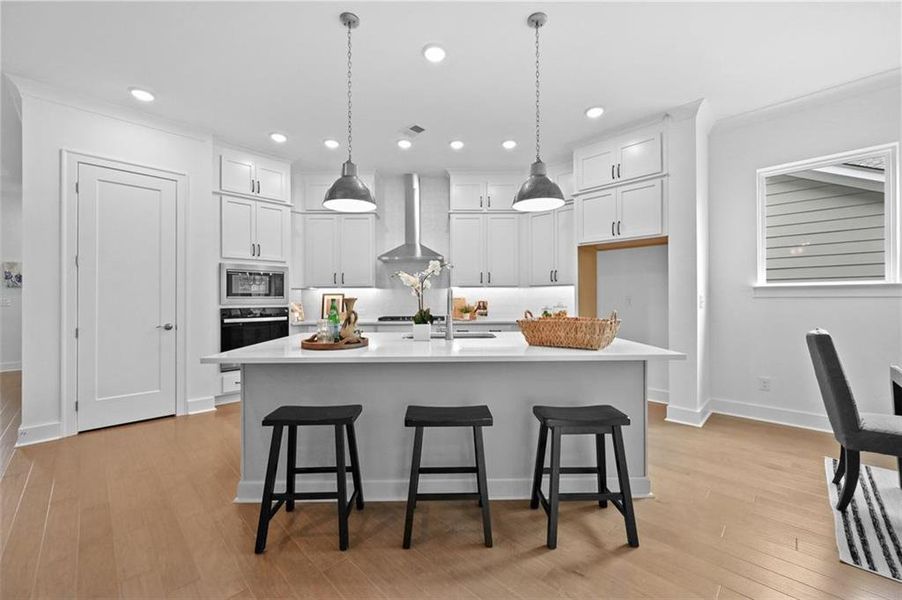 Furnished interior view inside a new home in , Flowery Branch (Image 18).
