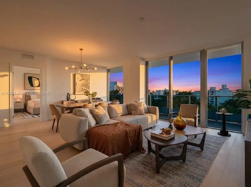 Furnished interior view inside a new home in , Bay Harbor Islands (Image 8).