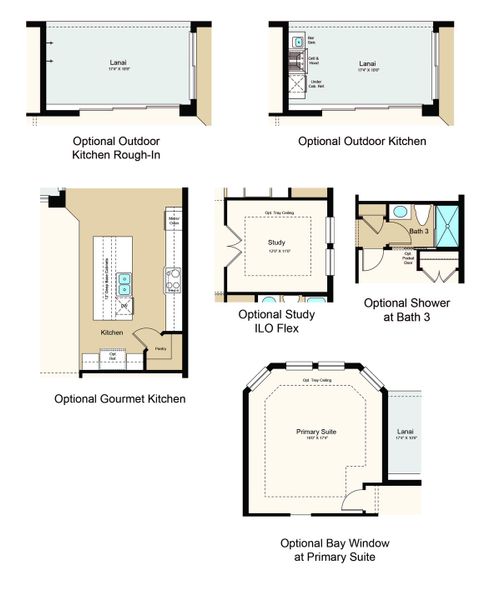 2D floor plan layout of this home in Skye Ranch Community Group Page, Sarasota, FL (Image 6).