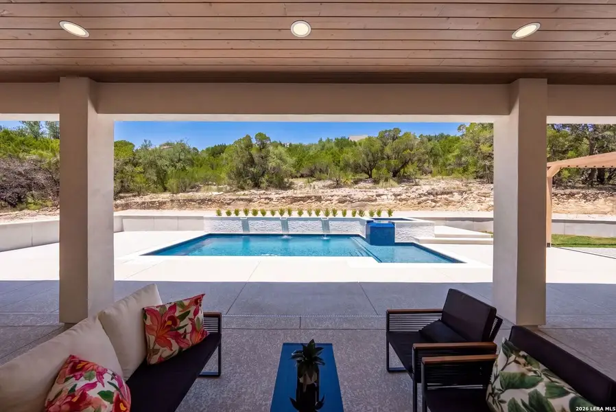 Exterior details and patio area of a home in , Boerne (Image 41).