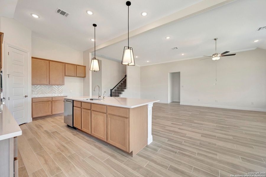 Furnished interior view inside a new home in Preserve at Annabelle Ranch, San Antonio (Image 4).