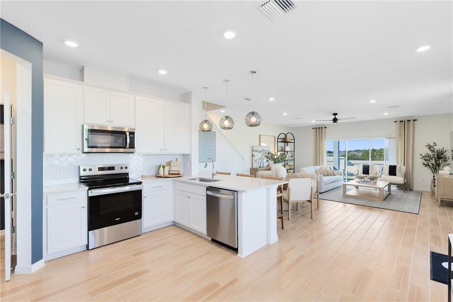 Furnished interior view inside a new home in , Davenport (Image 10).
