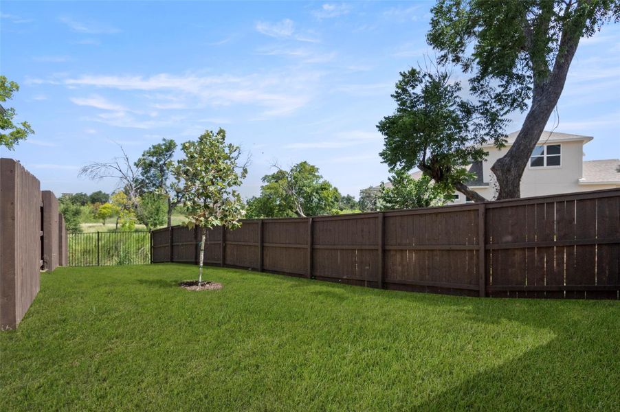 View of fenced backyard View of fenced backyard