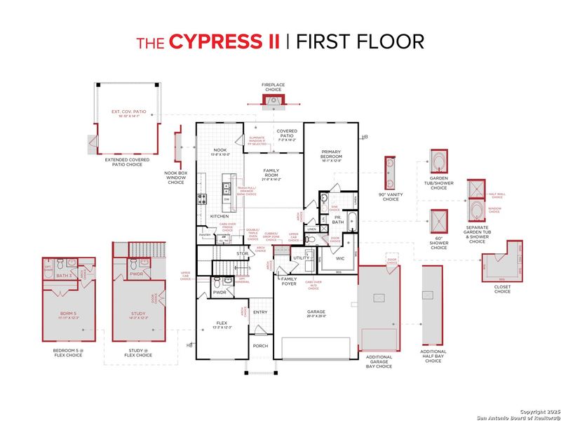 2D floor plan layout of this home in Vista Ridge, Live Oak, TX (Image 2). 2D floor plan layout of this home in Vista Ridge, Live Oak, TX (Image 2).