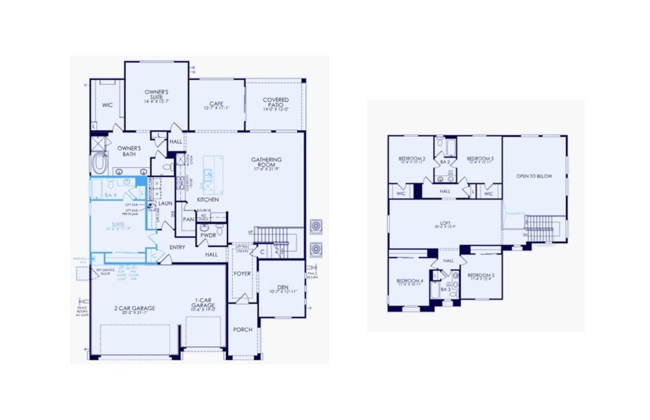 2D floor plan layout of this home in Visara, Surprise, AZ (Image 3).