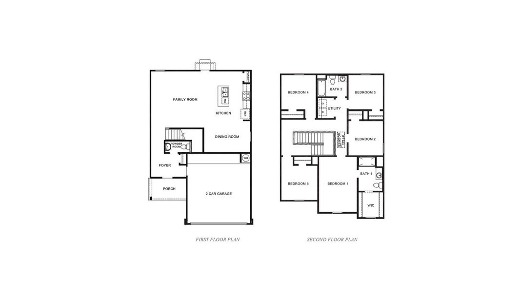2D floor plan layout for the Franklin by D.R. Horton in Millbrooke, Wallis, TX (Image 3).