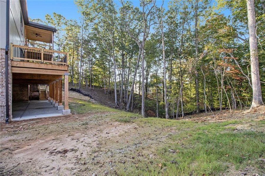 Exterior details and patio area of a home in , Dawsonville (Image 4). Exterior details and patio area of a home in , Dawsonville (Image 4).