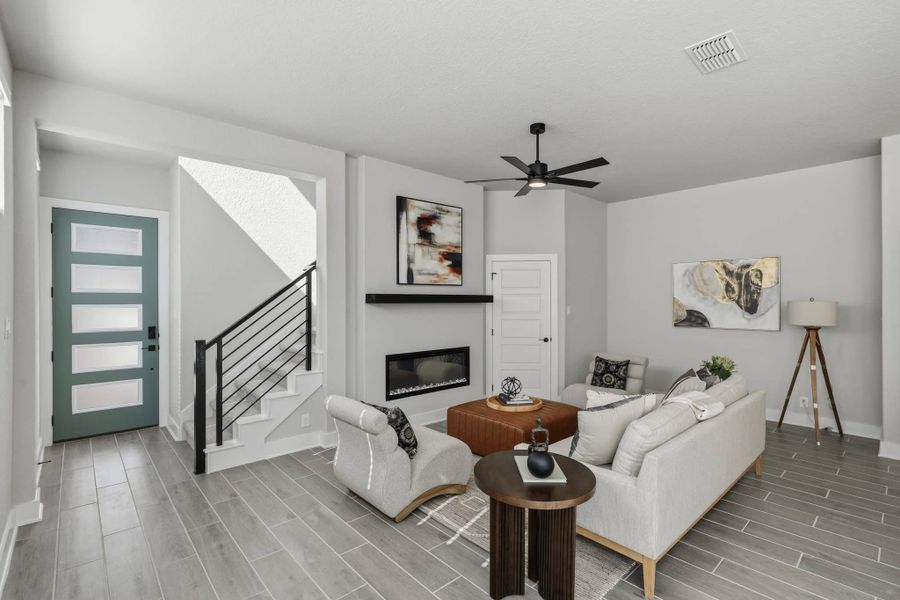 Furnished interior view inside a new home in Prominence – Now Selling, San Antonio (Image 5).