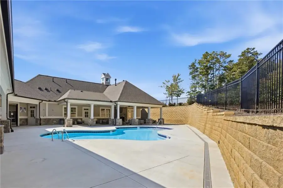Exterior details and patio area of a home in Heritage Pointe at The Georgian, Villa Rica (Image 18). Exterior details and patio area of a home in Heritage Pointe at The Georgian, Villa Rica (Image 18).