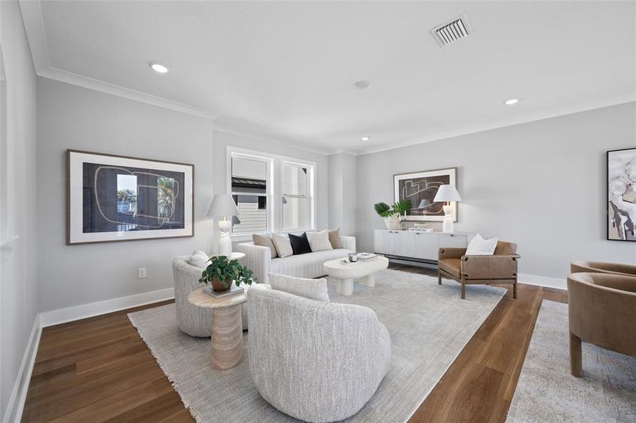 Furnished interior view inside a new home in Blanc, St. Petersburg (Image 49).