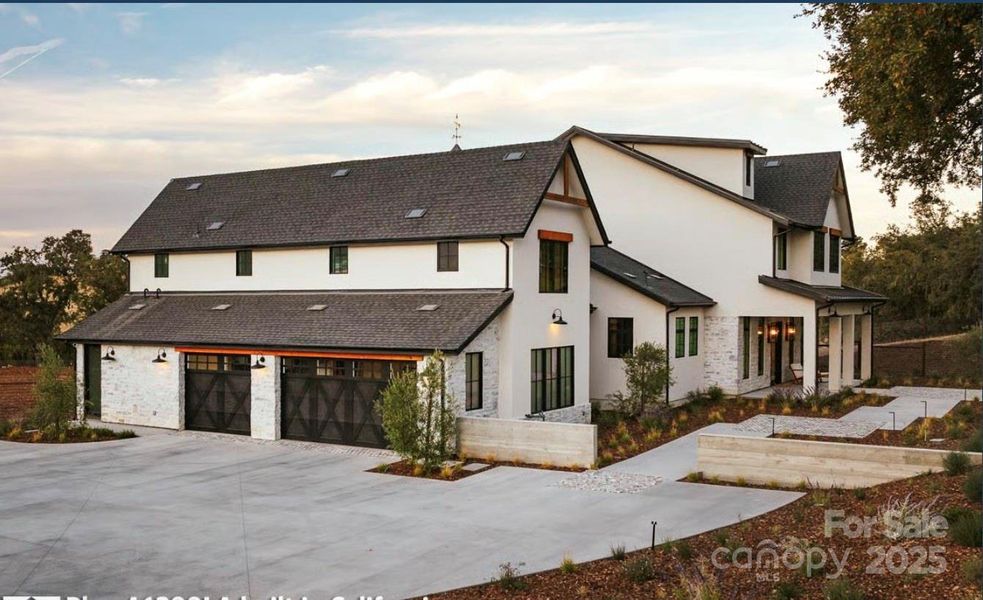 Sideview of Proposed Modern Farmhouse