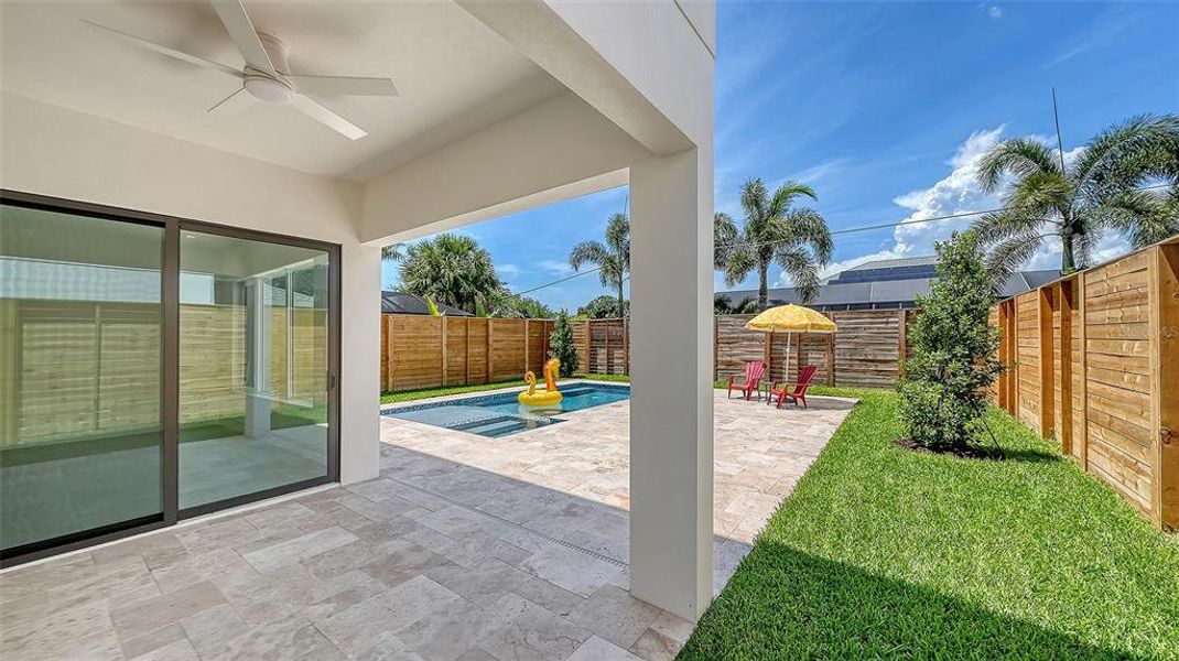 Exterior details and patio area of a home in , Sarasota (Image 32).