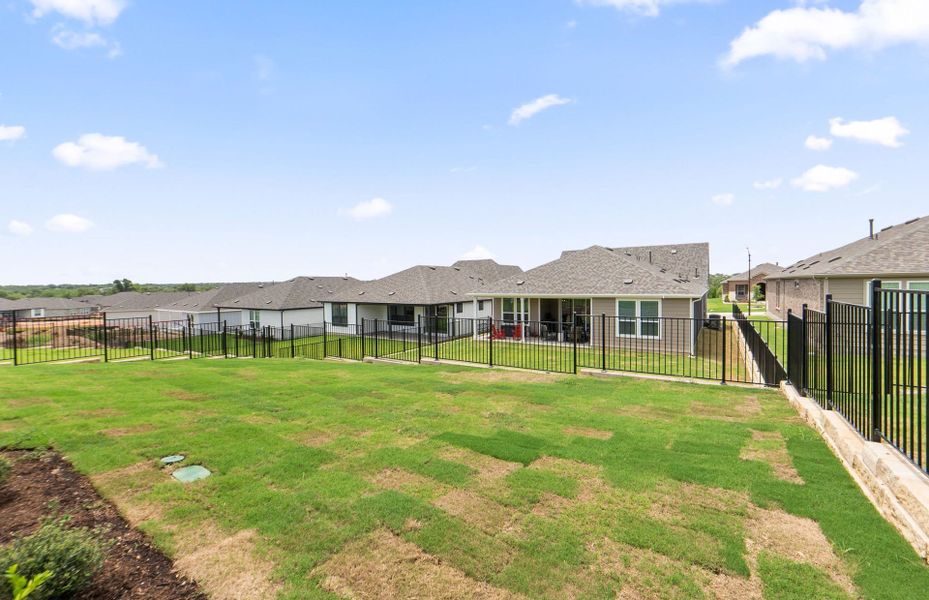 Exterior details and patio area of a home in Sun City Texas, Georgetown (Image 28).