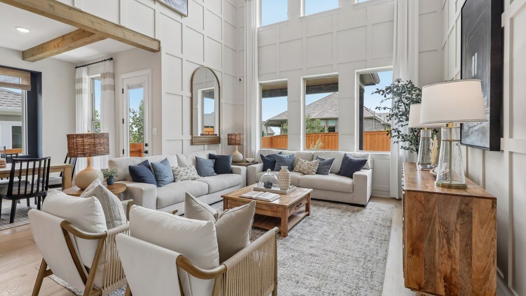 Representative furnished interior of a home built from the Rosewood by DRB Homes in Devine Landing, Leander (Image 26). Representative furnished interior of a home built from the Rosewood by DRB Homes in Devine Landing, Leander (Image 26).