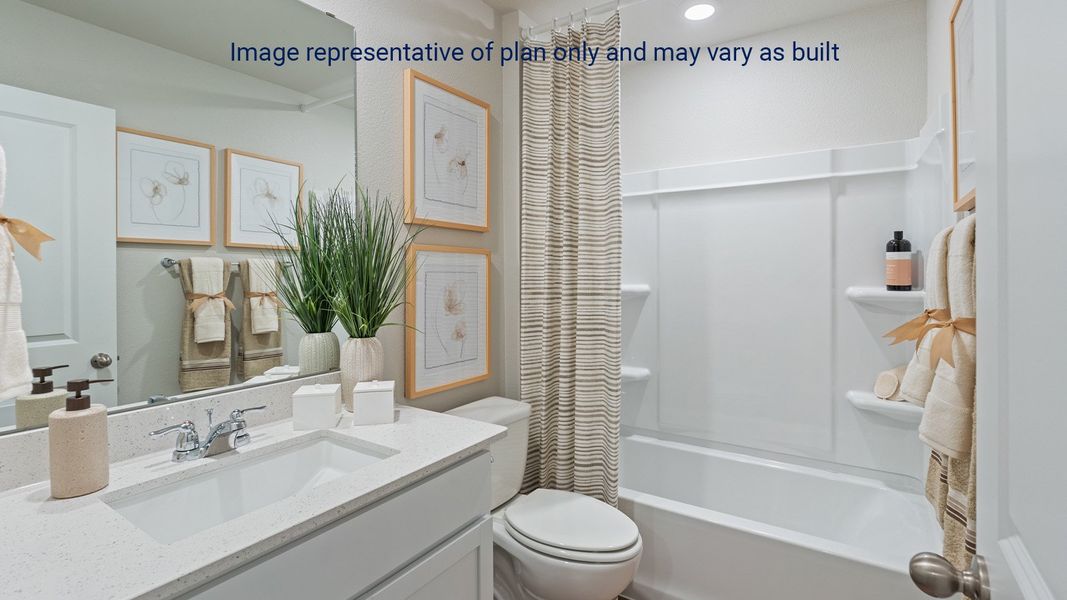 Furnished interior view inside a new home in King's Landing, Corpus Christi (Image 11).