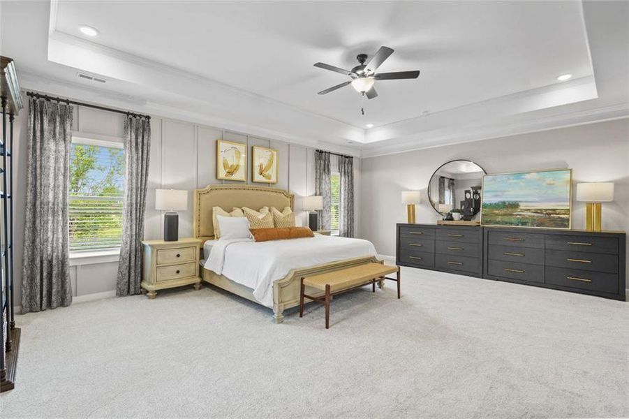 Furnished interior view inside a new home in Glen at Cave Springs, Douglasville (Image 27).