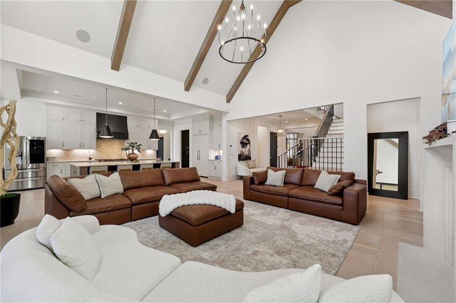 Furnished interior view inside a new home in , Suwanee (Image 47).