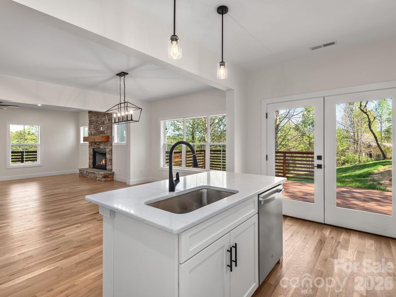 Furnished interior view inside a new home in , Weaverville (Image 6).