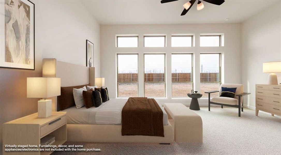 Furnished interior view inside a new home in Trinity Falls, McKinney (Image 7).