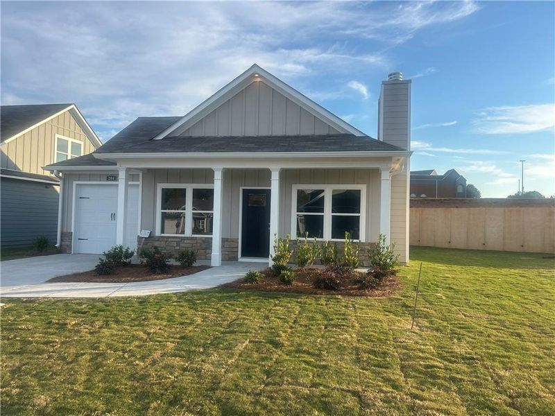 Exterior details and patio area of a home in , Cartersville (Image 2).