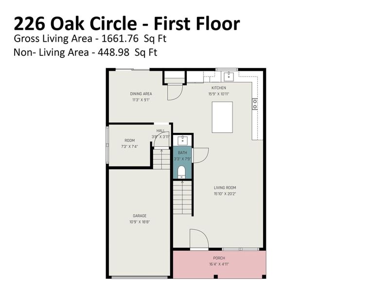 2D floor plan layout of this home in , Newton, NC (Image 6).