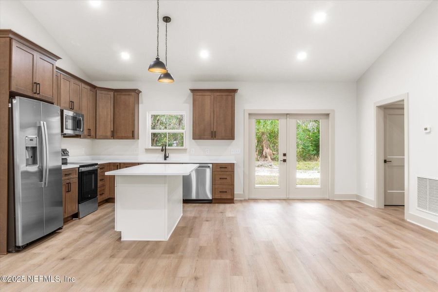 Furnished interior view inside a new home in , San Mateo (Image 14). Furnished interior view inside a new home in , San Mateo (Image 14).