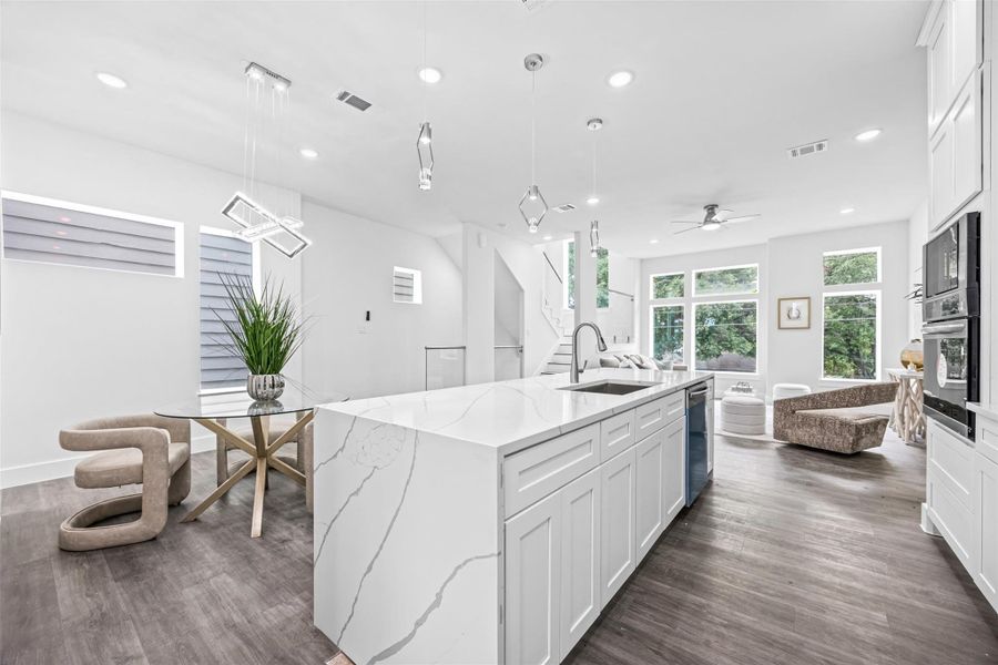 Furnished interior view inside a new home in , Houston (Image 13).