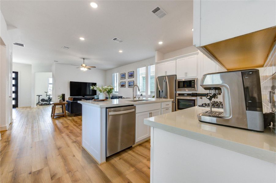 Furnished interior view inside a new home in Easthaven at Bridgeland Central, Cypress (Image 35).
