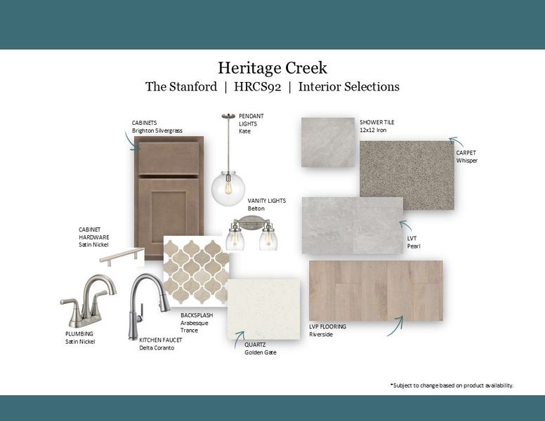 Sample of building materials used in homes in Heritage Creek, Nashville (Image 49). Sample of building materials used in homes in Heritage Creek, Nashville (Image 49).