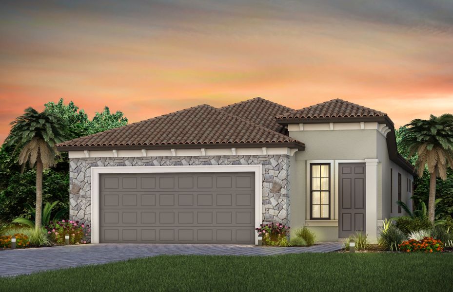 Exterior FM3 with optional stone detail