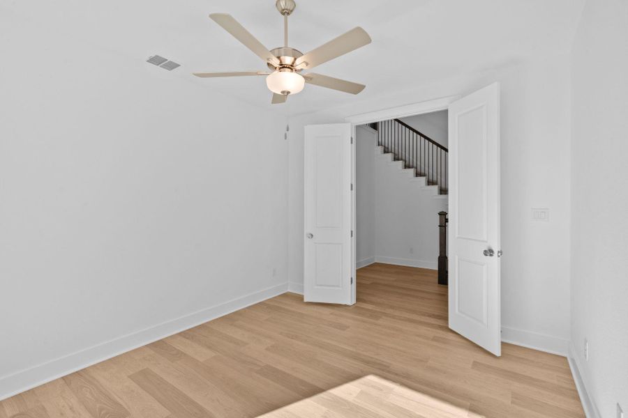 Double doors in Study