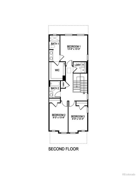 2D floor plan layout of this home in Arcadia, Denver, CO (Image 4).