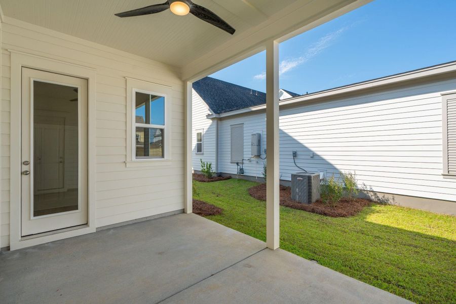 Exterior details and patio area of a home in Nexton, Summerville (Image 3). Exterior details and patio area of a home in Nexton, Summerville (Image 3).