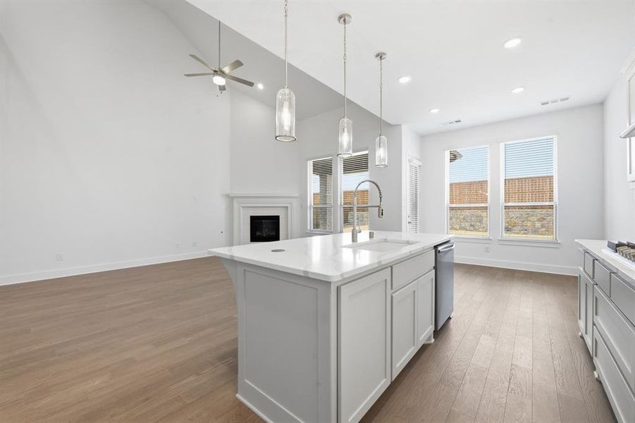 Furnished interior view inside a new home in Wildridge, Oak Point (Image 8).