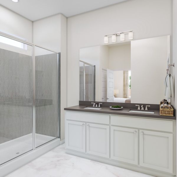 Representative furnished interior of a home built from the Aspen by Tri Pointe Homes in Lariat, Liberty Hill (Image 12).