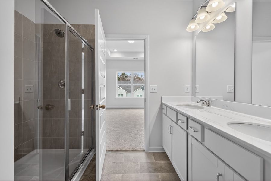 Furnished interior view inside a new home in The Andros, Dalton (Image 14).