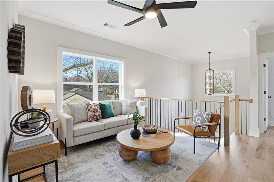 Furnished interior view inside a new home in , Atlanta (Image 12).