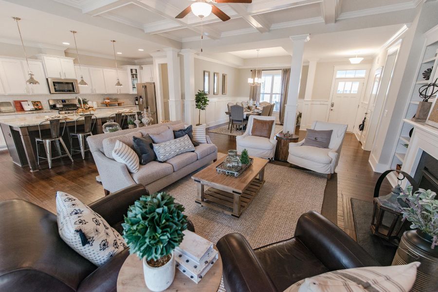Representative furnished interior of a home built from the McKinley by Bill Clark Homes in The Sanctuary at Sunset Beach, Sunset Beach (Image 94). Representative furnished interior of a home built from the McKinley by Bill Clark Homes in The Sanctuary at Sunset Beach, Sunset Beach (Image 94).