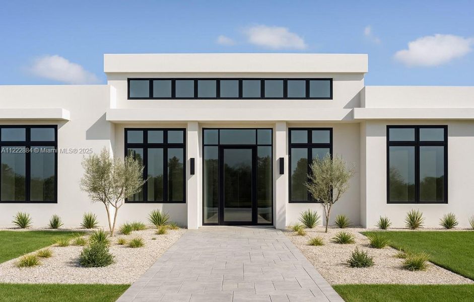 Front exterior of a new home in , Palmetto Bay, FL, highlighting curb appeal (Image 8).
