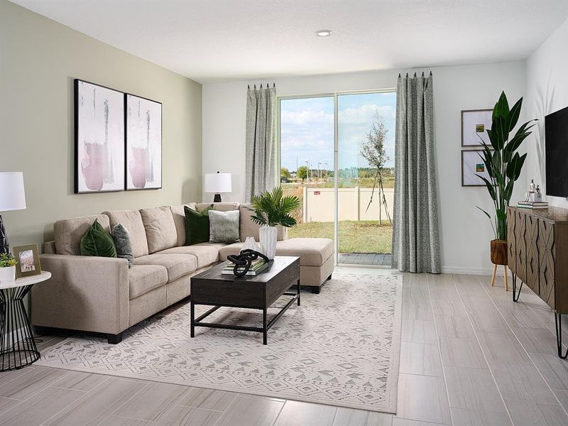 Furnished interior view inside a new home in , Palm Coast (Image 5).