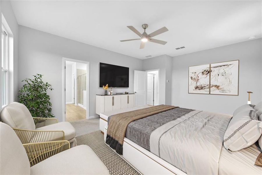 Furnished interior view inside a new home in Bedford Estates, Atlanta (Image 34).